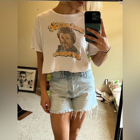 Disney Tops - 𝅺White Star Wars Disney Crop Top